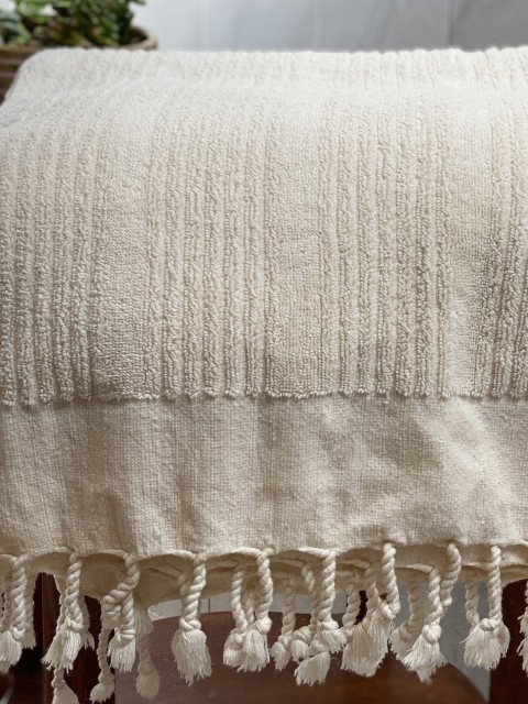 Natural Ottoman Terry Bath Towel