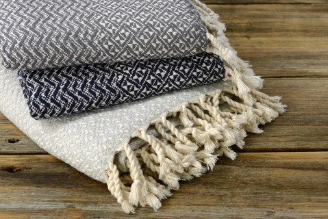 Light Grey Double Sided Throw