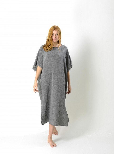 Charcoal Sile Caftan Dress