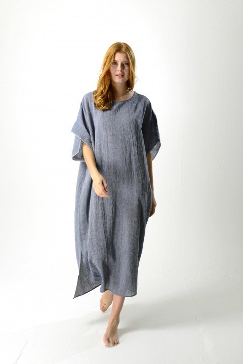 Marine Sile Caftan Dress