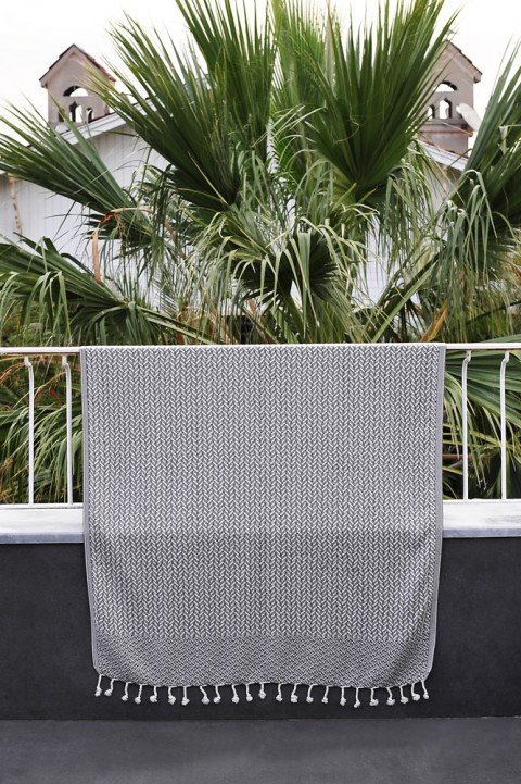 Light Grey Double Sided Throw