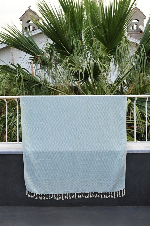 Light Blue Double Sided Throw