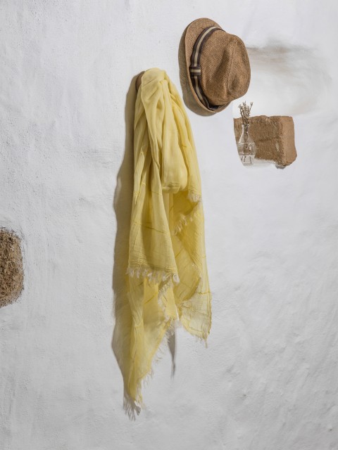 Yellow Helen Gauze Scarf