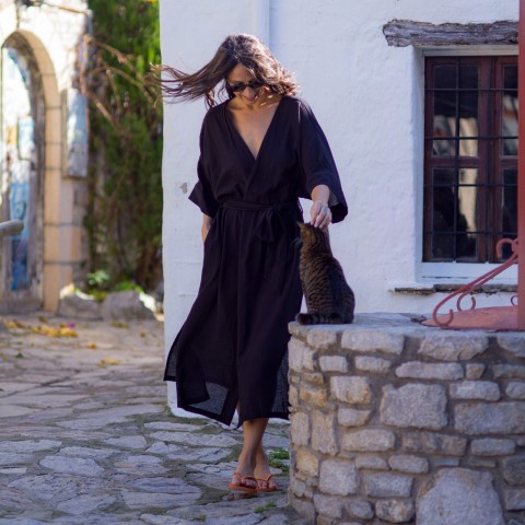 Sile Maxi Wrap Dress