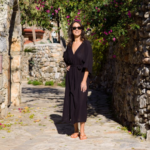 Sile Maxi Wrap Dress