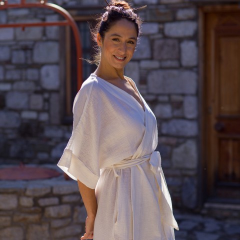 Sile Mini Wrap Dress