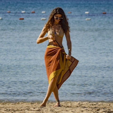 Cotton Gauze Beach Sarong Pareo