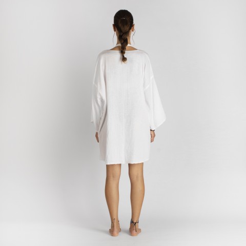 Cotton Gauze Short Beach Cover Up