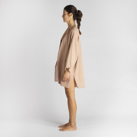 Cotton Gauze Short Beach Cover Up