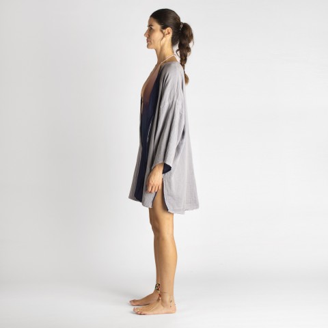 Cotton Gauze Short Beach Cover Up