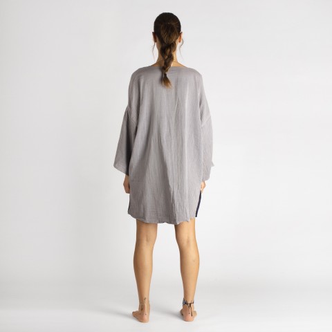 Cotton Gauze Short Beach Cover Up