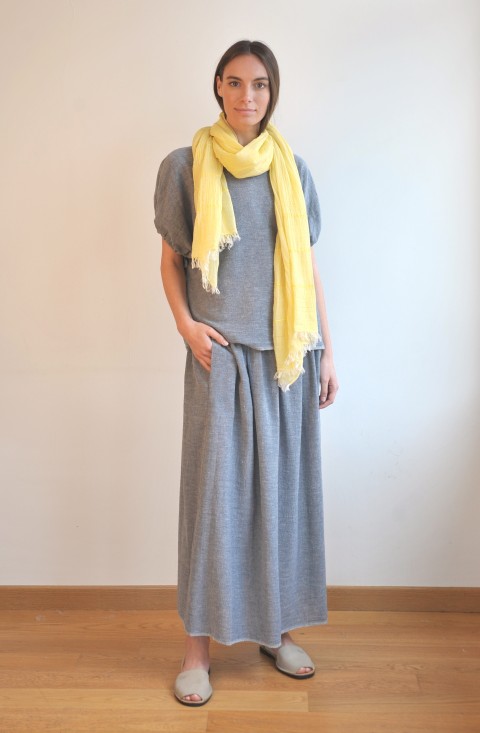 Yellow Helen Gauze Scarf