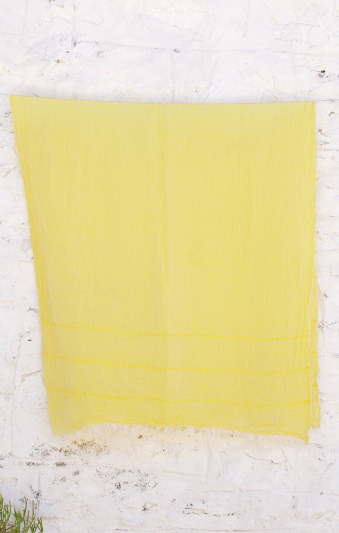 Yellow Helen Gauze Scarf