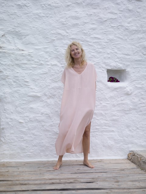 Blush Sile Classic Caftan