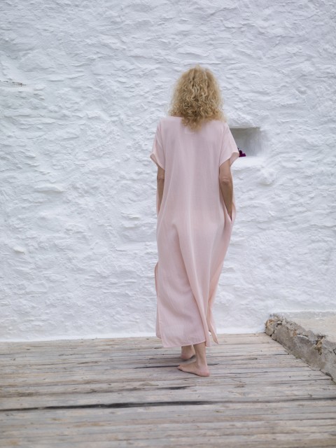 Blush Sile Classic Caftan