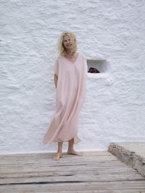 Blush Sile Classic Caftan