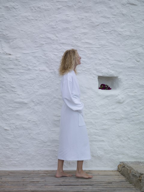 White Classic Bathrobe