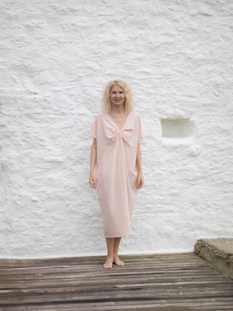 Blush Sile Twist Dress