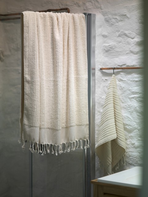Natural Ottoman Terry Bath Towel