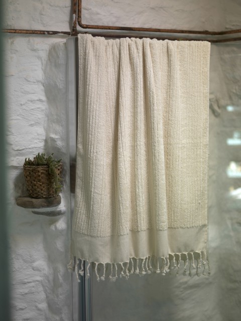 Natural Ottoman Terry Bath Towel