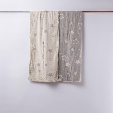 Muslin Star Baby Blanket