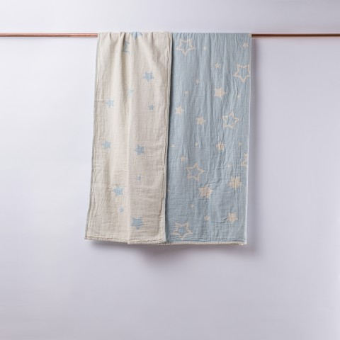Muslin Star Baby Blanket