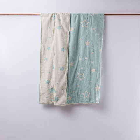 Muslin Star Baby Blanket