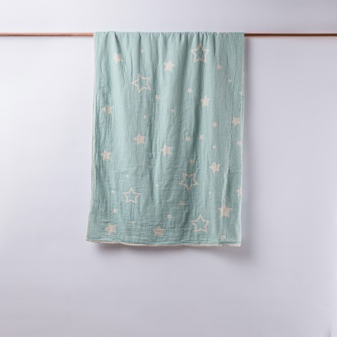 Muslin Star Baby Blanket