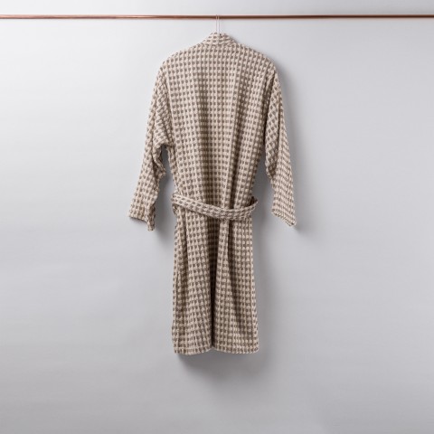 Dotted Terry Bathrobe