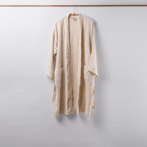 Muslin Bathrobe in Cotton Nope Yarn