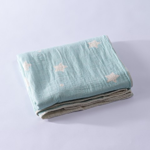 Muslin Star Baby Blanket