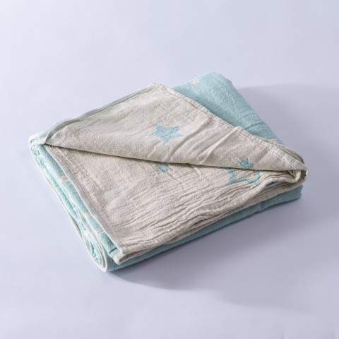 Muslin Star Baby Blanket