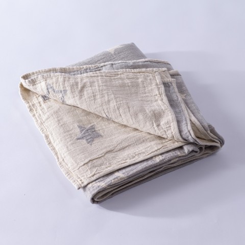 Muslin Star Baby Blanket