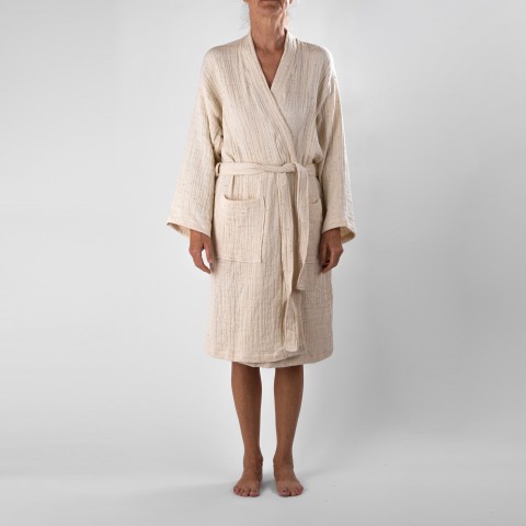 Muslin Bathrobe in Cotton Nope Yarn