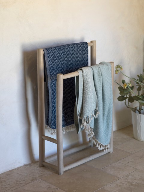 Light Blue Double Sided Throw