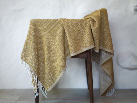 Mustard Double Sided Throw