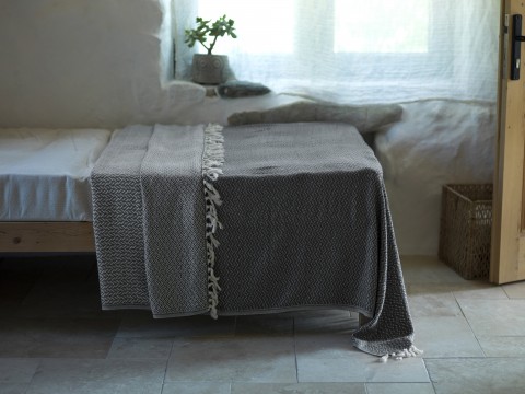 Dark Grey Double Sided Blanket