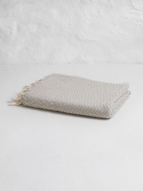 Beige Double Sided Throw