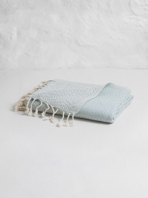 Light Blue Double Sided Throw