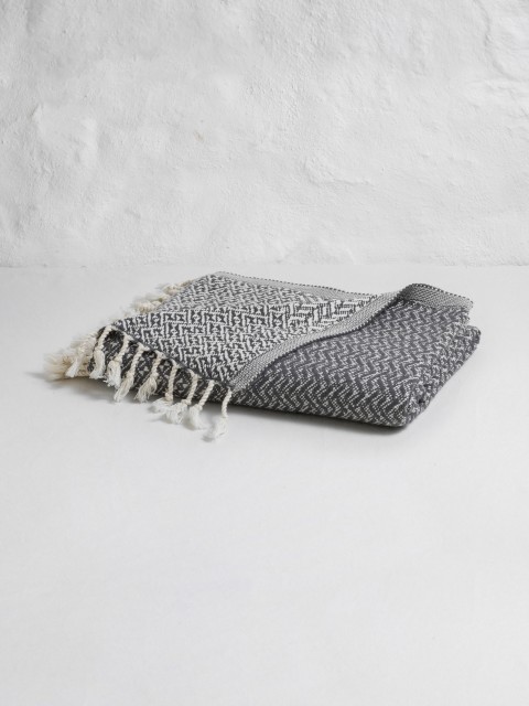 Dark Grey Double Sided Throw