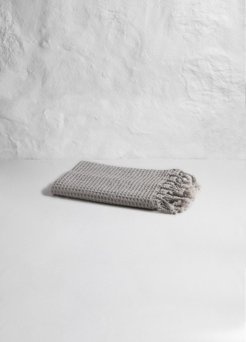 Light Grey Waffle Hand Towel