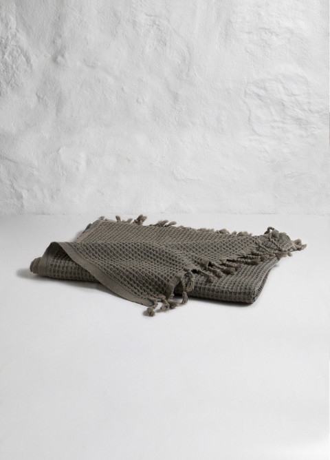 Khaki Waffle Bath Towel