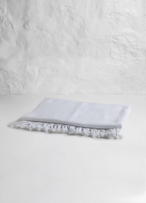 White Waffle Bath Towel