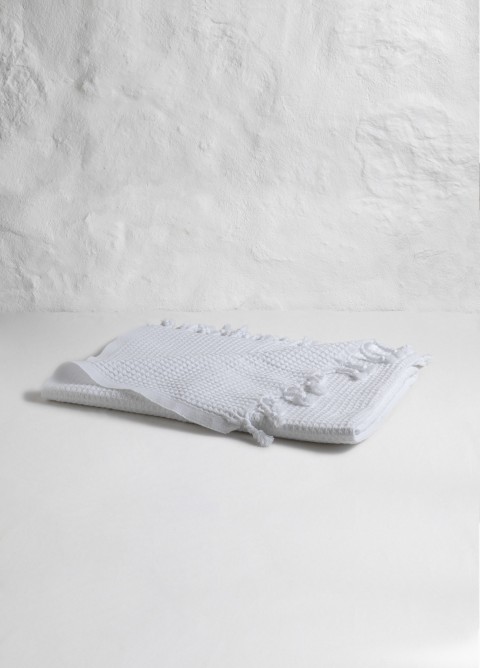 White Waffle Bath Towel