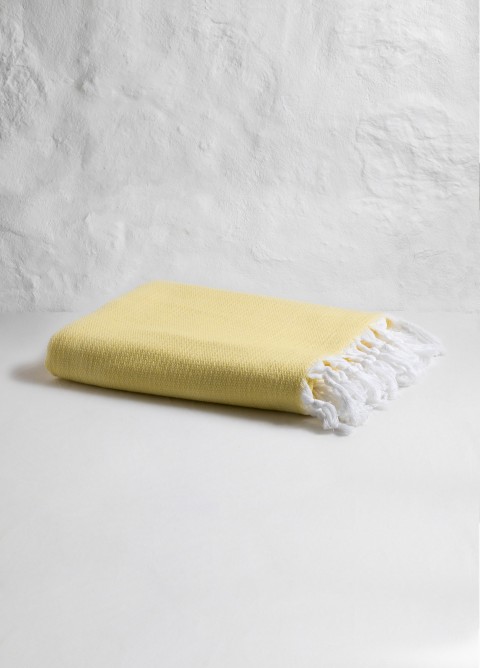 Yellow Plain Turkish Towel