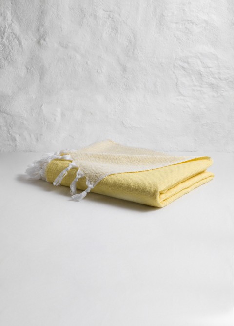 Yellow Plain Turkish Towel