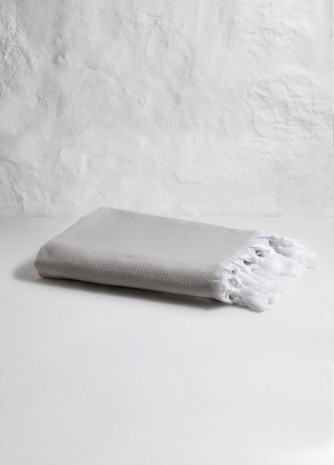 Light Gray Plain Turkish Towel