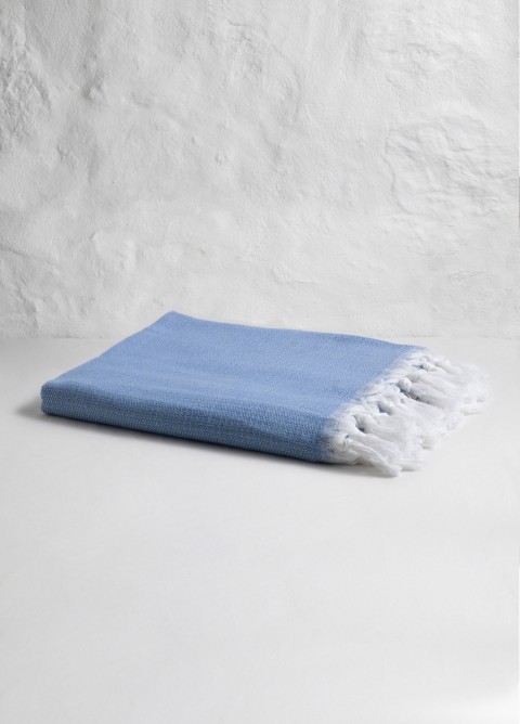 Blue Plain Turkish Towel