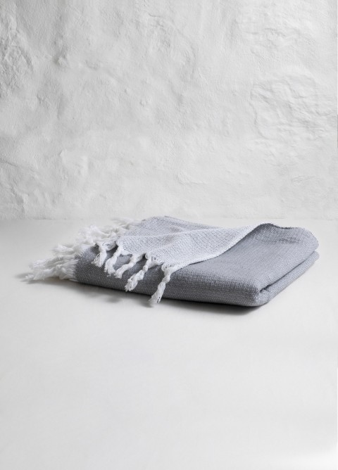 Dark Gray Plain Turkish Towel