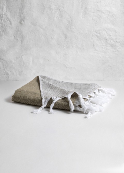 Khaki Plain Turkish Towel